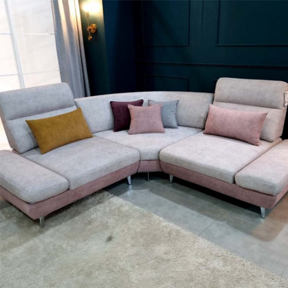 렌탈(소유권이전) 퍼니챗 샤르니 조야원단 4인용 패브릭 코너형 스윙소파 (핑크 아이보리) 퍼니챗4인용코너형소파핑크_아이보리 렌탈 상품 대표 이미지