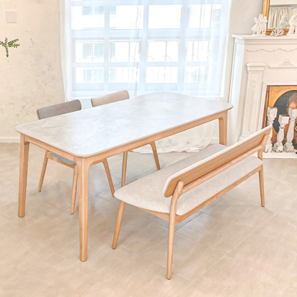 세라토 4인 식탁 벤치형 헨지디자인 세라토 4인 식탁 벤치형 set (의자2 벤치1구성) 렌탈 상품 대표 이미지