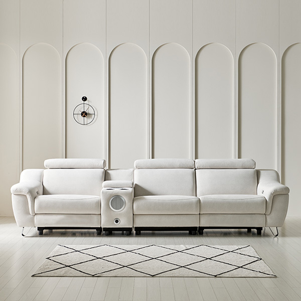 클락 4인 리클라이너_콘솔 헨지디자인 클락 4인 리클라이너 소파 (2방석 리클라이너) 콘솔 포함 렌탈 상품 대표 이미지