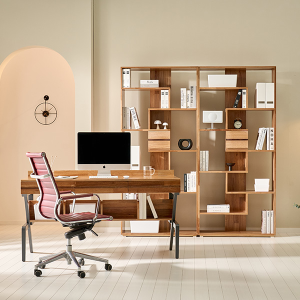 모노 원목 서재 헨지디자인 모노 원목 서재 set (책장2 책상1구성) 렌탈 상품 이미지