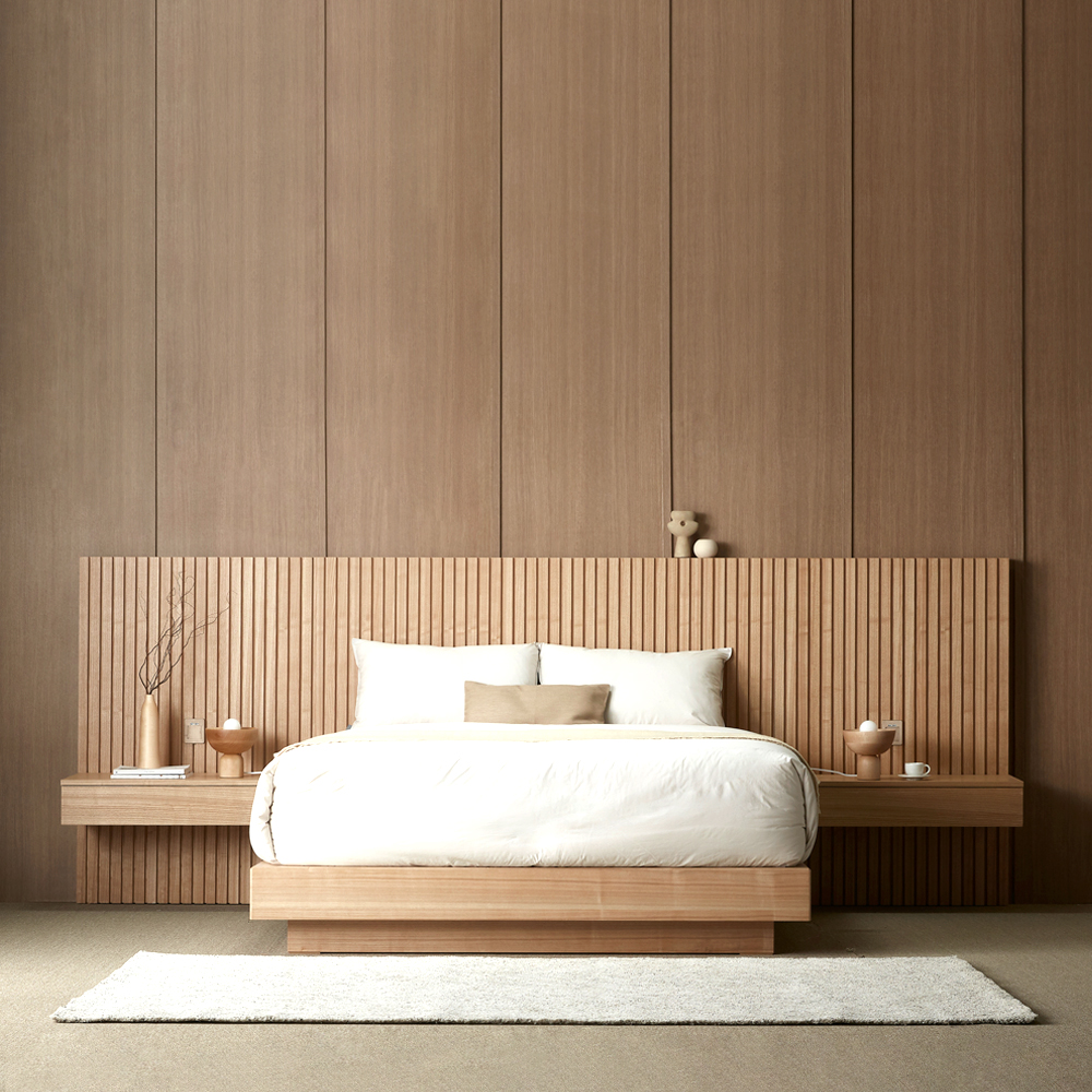 한국갤러리 아만 침대 세트 K (침대프레임_어댑트 매트리스_일반형 협탁 2개) 렌탈 상품 대표 이미지