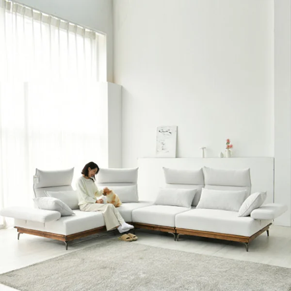 렌탈(소유권이전) 퍼니챗 헤라 5인용 코모도 원단 코너형 소파 (라이트 그레이) 헤라 5인용 코모도 원단 코너형 소파 (라이트 그레이) 렌탈 상품 대표 이미지