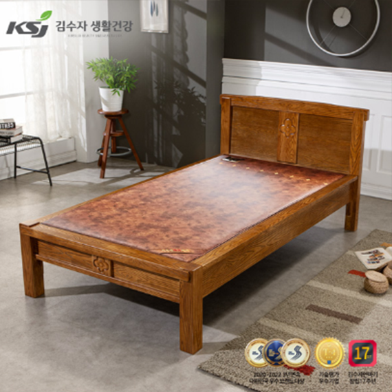 김수자 프리미엄 황토숯볼 돌 침대 S (1500S) 렌탈 상품 이미지