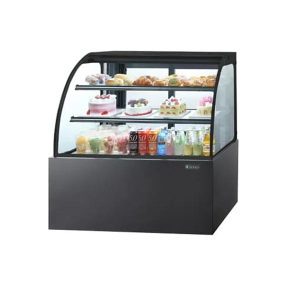 렌탈(소유권이전) 그랜드우성 간냉식 제과쇼케이스 1200 곡면 뒷문형 3단 (블랙) (GWBKXG12CF(B)) GWBKXG12CF (B) 렌탈 상품 대표 이미지