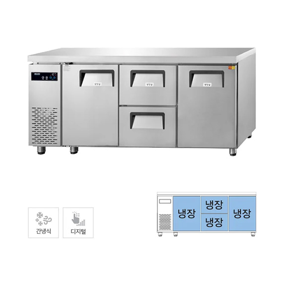 렌탈(소유권이전) 그랜드우성 간냉식 카페형 서랍 냉장고 433L (GWFM-180DT-2M) GWFM-180DT-2M 렌탈 상품 대표 이미지