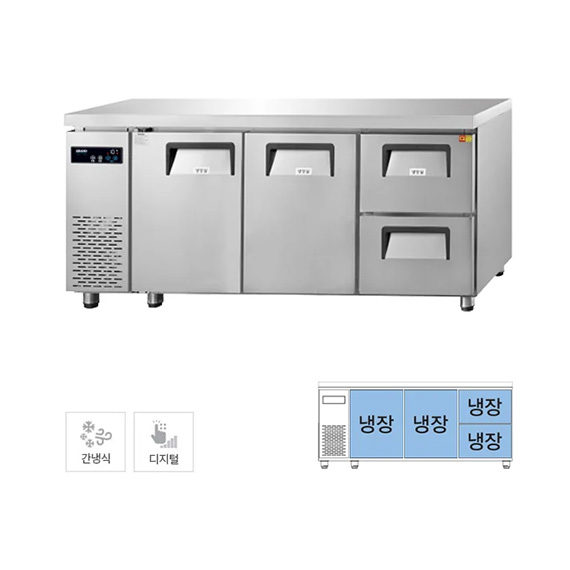 렌탈(소유권이전) 그랜드우성 간냉식 카페형 서랍 냉장고 433L (GWFM-180DT-2R) GWFM-180DT-2R 렌탈 상품 대표 이미지