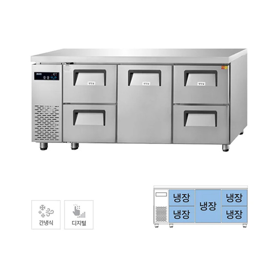 렌탈(소유권이전) 그랜드우성 간냉식 카페형 서랍 냉장고 433L (GWFM-180DT-4S) GWFM-180DT-4S 렌탈 상품 대표 이미지