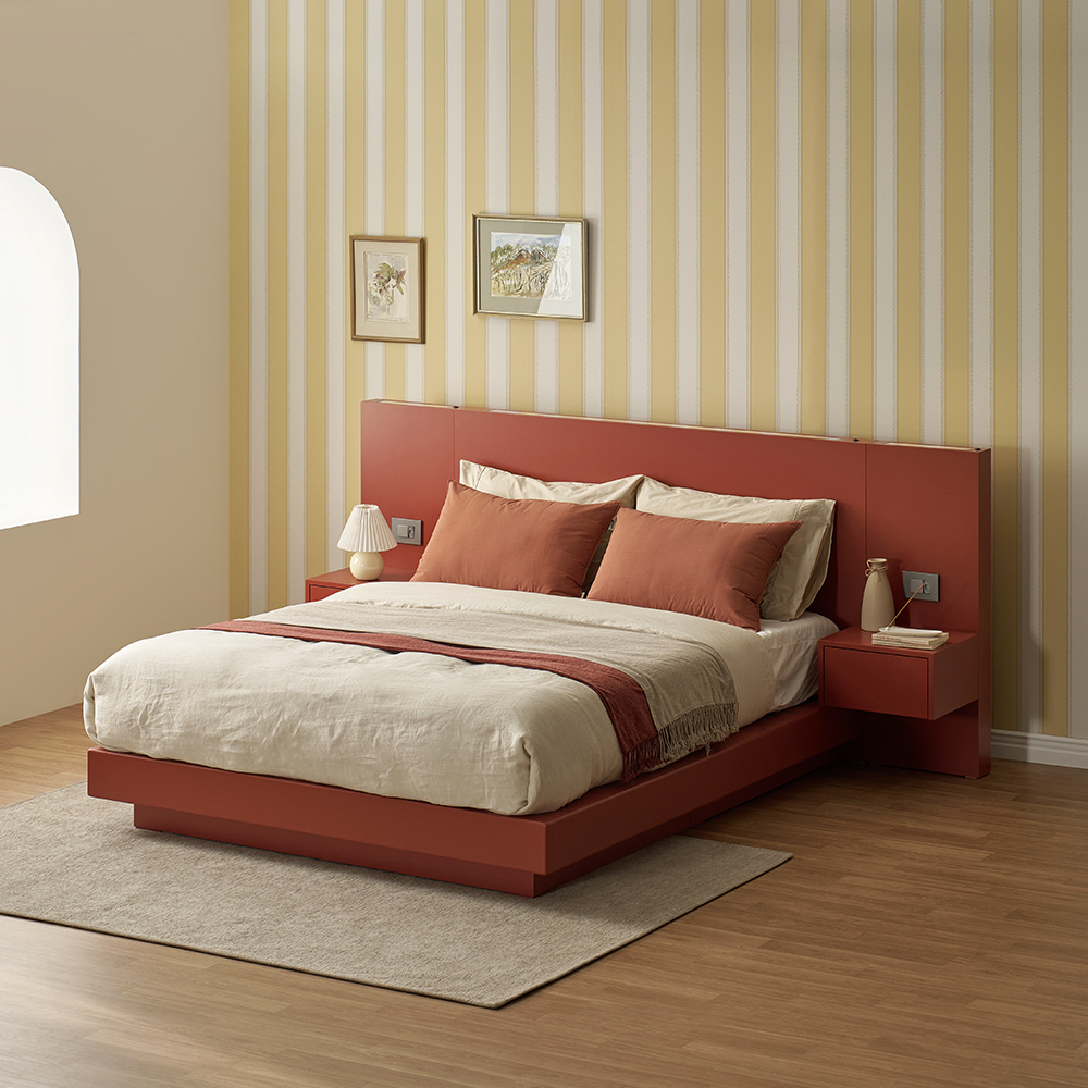 한국갤러리 소호 침대 세트 LK (침대프레임+어댑트 매트리스+일반형 협탁 2개) 렌탈 상품 대표 이미지