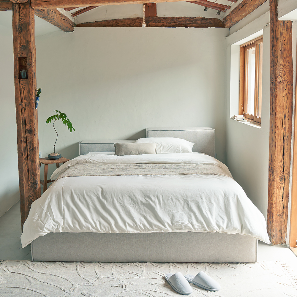 한국갤러리 오모 침대 세트 Q (침대프레임+어댑트 매트리스) 렌탈 상품 대표 이미지