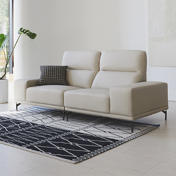 루벤지 러데마스터 가죽소파(3인용) 핸슨 루벤지 러데마스터 가죽소파 (3인용) (연그레이 or 카멜) 렌탈 상품 대표 이미지