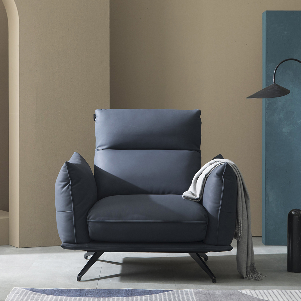 렌탈(소유권이전) 핸슨코리아 블레드 리클라이너소파 (1인용) 로열블루 블레드 리클라이너소파(1인용) 렌탈 상품 대표 이미지