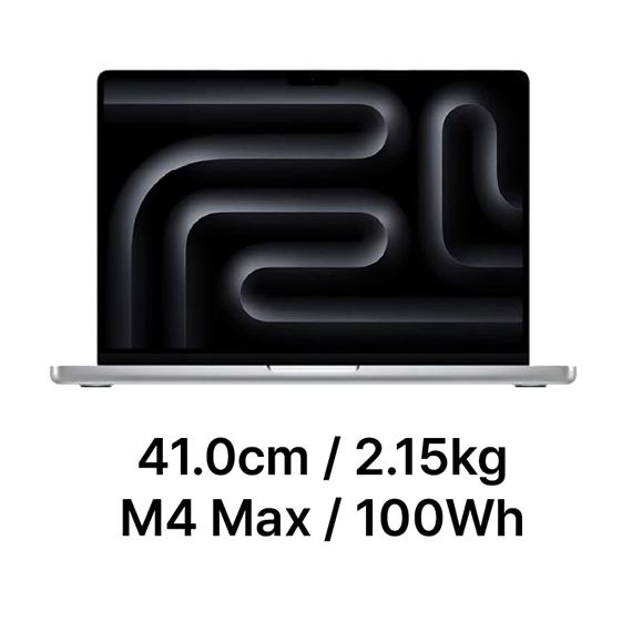 MX2V3KH/A 애플 APPLE 2025 MAC 맥북프로16 M4 Max 14core 32GPU 36GB 1TB 실버 (MX2V3KHA) 렌탈 상품 대표 이미지