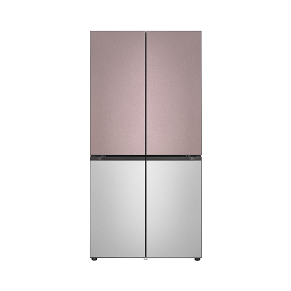 렌탈(소유권이전) LG 디오스 오브제컬렉션 STEM 베이직 냉장고 상냉장 빌트인 무매직 (스테인리스) 클레이핑크 실버 (상-하) (M626SKV052S) 방문관리 M626SKV052S_LG케어 렌탈 상품 대표 이미지