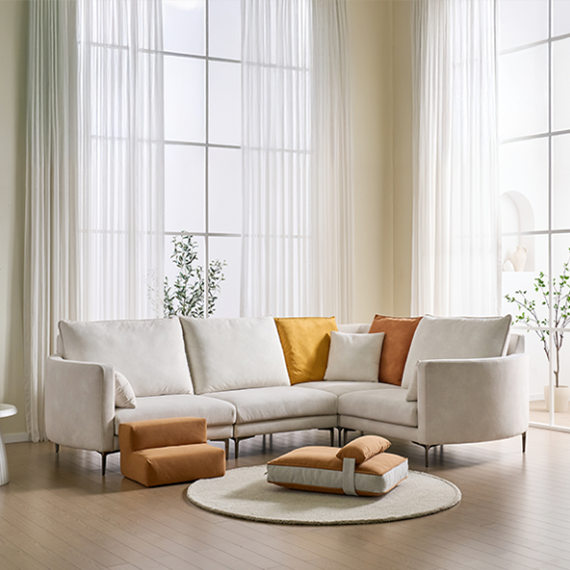 렌탈(소유권이전) 헨지디자인 레오 4인 코너형 소파 (펫 베드 + 펫 스텝퍼 SET) 레오 4인 코너형 소파 SET 렌탈 상품 대표 이미지