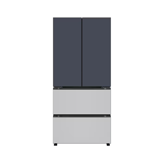 렌탈(소유권이전) LG 디오스 김치냉장고 오브제컬렉션 김치톡톡 스탠드 480L 네이비 크림그레이(메탈) (Z484MNR172S) 방문관리 Z484MNR172S_LG케어 렌탈 상품 대표 이미지