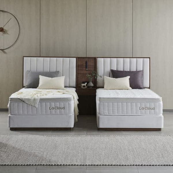 시에스타 침대세트(트윈) 라클라우드 시에스타 호텔식 침대 프레임+매트리스 세트 (트윈) (네추럴브라운 or 네추럴오크) 렌탈 상품 대표 이미지