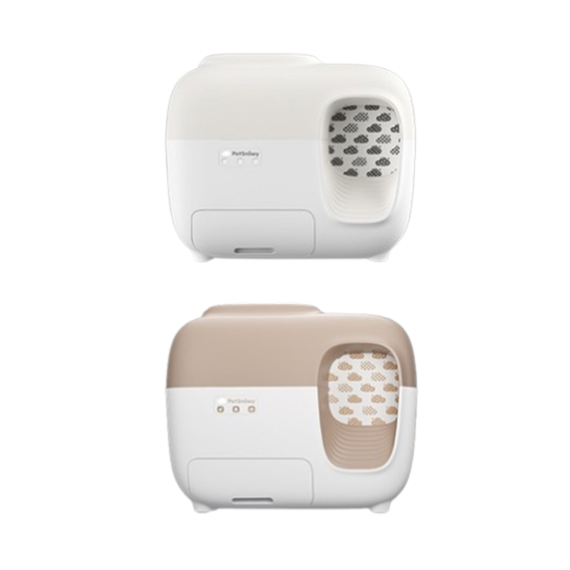 현대렌탈케어 큐밍 펫스노위 고양이 자동 화장실 (PKoP100) (화이트 or 브라운) 렌탈 상품 이미지