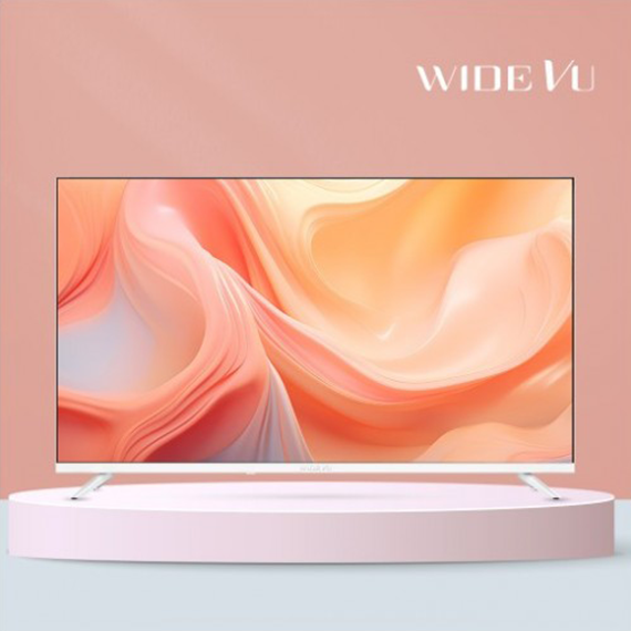 렌탈(소유권이전) 와이드뷰 스마트TV 구글 화이트 43인치 UHD TV 스탠드형 (GTWV430UHD) GTWV430UHD(설치_스탠드형) 렌탈 상품 대표 이미지