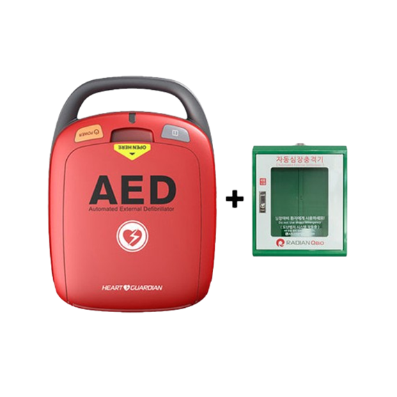 렌탈(소유권이전) 라디안큐바이오 자동 심장충격기 심장제세동기 (HR-501) 벽걸이형 HR-501_벽걸이형 렌탈 상품 이미지
