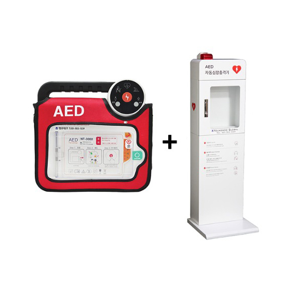 렌탈(소유권이전) 나눔테크 자동 심장충격기 제세동기 (NT-3000) 스탠드형 NT-3000_스탠드형 렌탈 상품 이미지