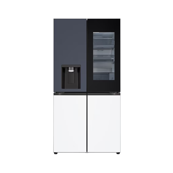 LG 얼음정수기냉장고 상냉장 퓨어프레쉬 노크온(메탈) 네이비 화이트 (W826MNQ482S) 방문관리 (프리미엄) 렌탈 상품 대표 이미지