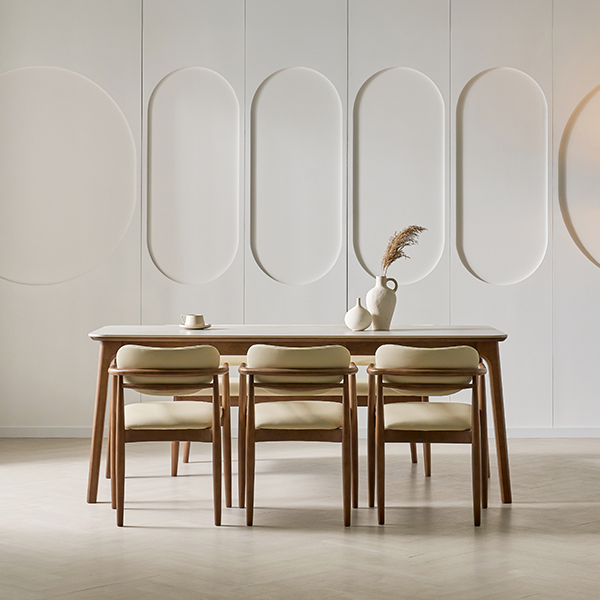 렌탈(소유권이전) (보람피플 올인원598 3구좌) 헨지디자인 베르나 1900 세라믹 식탁 SET(테이블+의자3+벤치의자) 상조가전 베르나 1900 식탁 SET_3구좌 렌탈 상품 대표 이미지