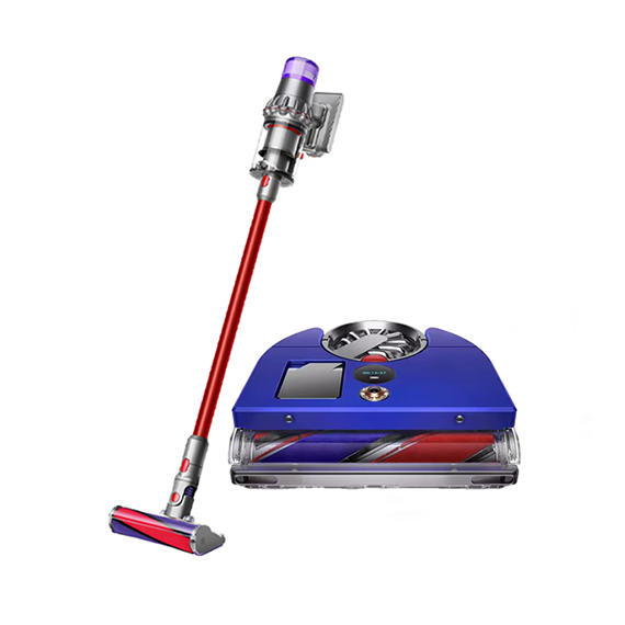 렌탈(소유권이전) (보람피플 올인원598 2구좌) 다이슨 프리미엄 무선청소기 V15 오리진 플러피 니켈레드 + New 다이슨 360 비즈 나브 로봇 청소기 RB03(블루니켈) 상조가전 V15_RB03_2구좌 렌탈 상품 대표 이미지