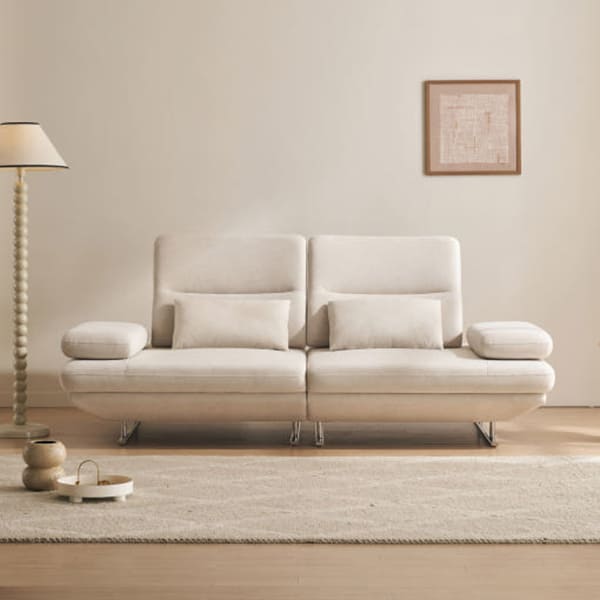 렌탈(소유권이전) (보람피플 올인원598 2구좌) 라클라우드 그랑블 스윙 기능성 패브릭 소파 3인용_아이보리 상조가전 아이보리 그랑블 3인_2구좌 렌탈 상품 대표 이미지