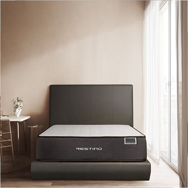 렌탈(소유권이전) (보람피플 올인원598 2구좌) 쿠쿠 레스티노 매트리스 SS + 레스티코 프레임 SS (모던그레이) 상조가전 CRM-A10SS_CRF-A10GSS_2구좌 렌탈 상품 대표 이미지