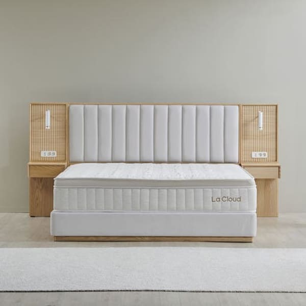 렌탈(소유권이전) (보람피플 올인원598 2구좌) 라클라우드 시에스타 호텔식 침대 프레임+매트리스 세트 네추럴 오크(SS) 상조가전 시에스타 침대세트_네추럴 오크(SS)_2구좌 렌탈 상품 대표 이미지