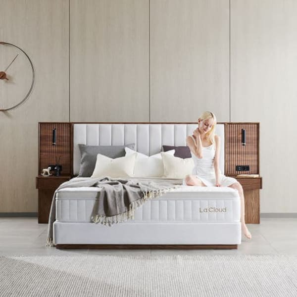 렌탈(소유권이전) (보람피플 올인원598 2구좌) 라클라우드 시에스타 호텔식 침대 프레임+매트리스 세트(SS) 네추럴 브라운(SS) 상조가전 시에스타 침대세트(SS)_네추럴 브라운_2구좌 렌탈 상품 대표 이미지