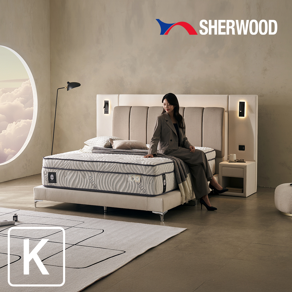쉐우드 드리엘 호텔 평상형 LED 패브릭 침대 프레임 K (킹) + 협탁(택1) 렌탈 상품 대표 이미지