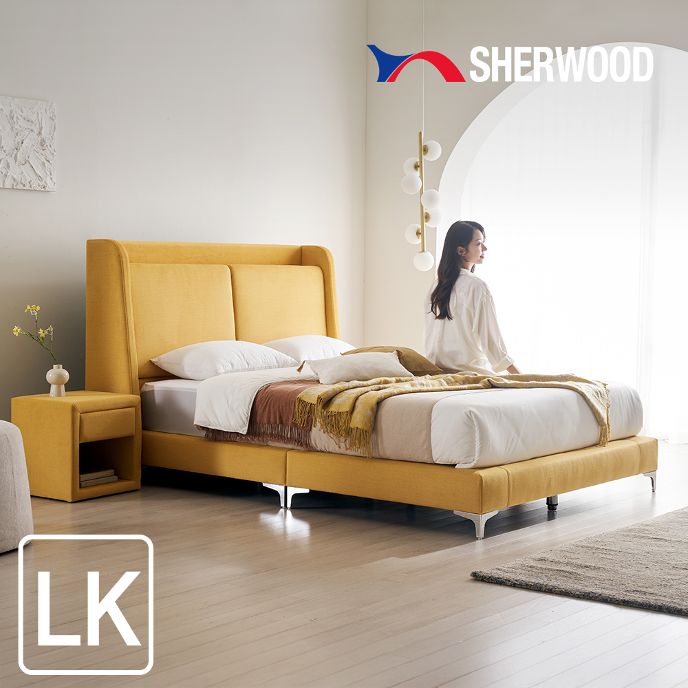 쉐우드 루아벨 평상형 LED 패브릭 침대 프레임 LK (라지킹) + 협탁 렌탈 상품 대표 이미지