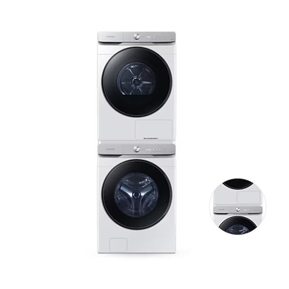 렌탈(소유권이전) 삼성 세탁기+건조기 AI 21kg + 21kg 상단 설치키트 (WF21DG6650BW2T) 화이트 WF21DG6650BW2T 렌탈 상품 대표 이미지