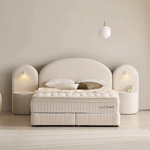 블룸 호텔식 침대 패키지 세트 Q 라클라우드 블룸 호텔식 침대 패키지 세트 Q 퀸 (그레이 or 크림화이트) 렌탈 상품 대표 이미지