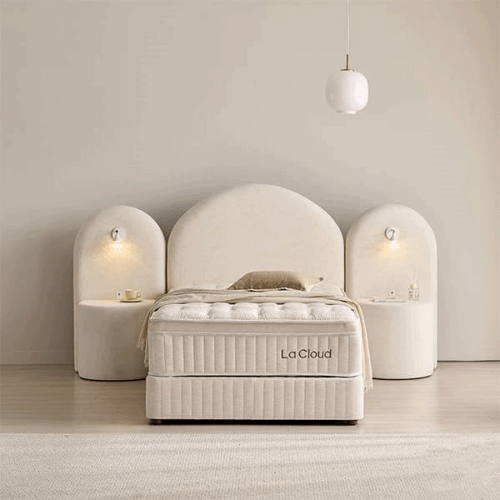 블룸 호텔식 침대 패키지 세트 SS 라클라우드 블룸 호텔식 침대 패키지 세트 SS 슈퍼싱글 (그레이 or 크림화이트) 렌탈 상품 이미지