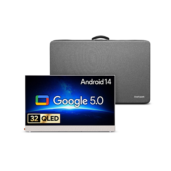 렌탈(소유권이전) 더함 NA321QLED Google5.0 PORTABLE 2025C WHITE + 포터블 가방 세트 (GP324QW-5.0) GP324QW-5.0 렌탈 상품 대표 이미지