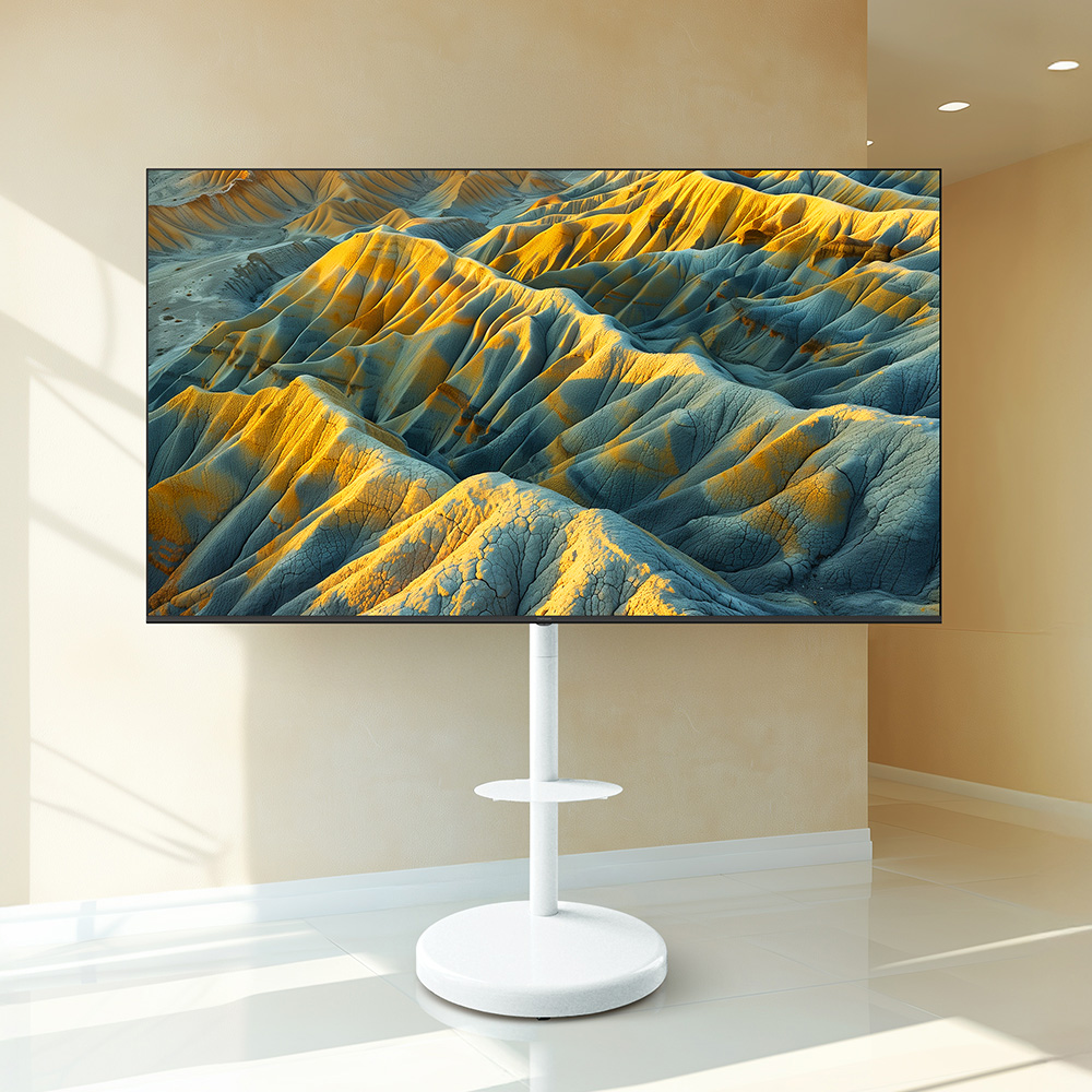 렌탈(소유권이전) 더함 스마트 구글 5.0 OS 안드로이드 14 QLED TV 75인치 이동형스탠드 (G754Q-5.0-삼텐바이미) G754Q-5.0-삼텐바이미 렌탈 상품 대표 이미지