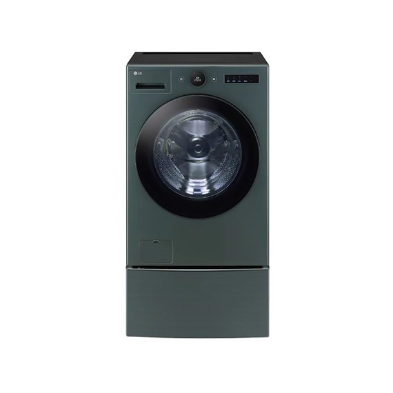 렌탈(소유권이전) (보람피플 올인원598 3구좌) LG 트롬 AI 오브제컬렉션 트윈워시 세탁기25+4kg 네이처 그린 (FX25GFGX) 상조가전 FX25GFGX_3구좌 렌탈 상품 대표 이미지