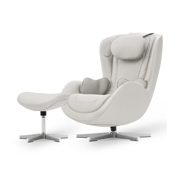 NM-SN500L_EW 누하스 누캄포 안마의자 천연 소가죽 엘더화이트 (NM-SN500L EW) 렌탈 상품 이미지