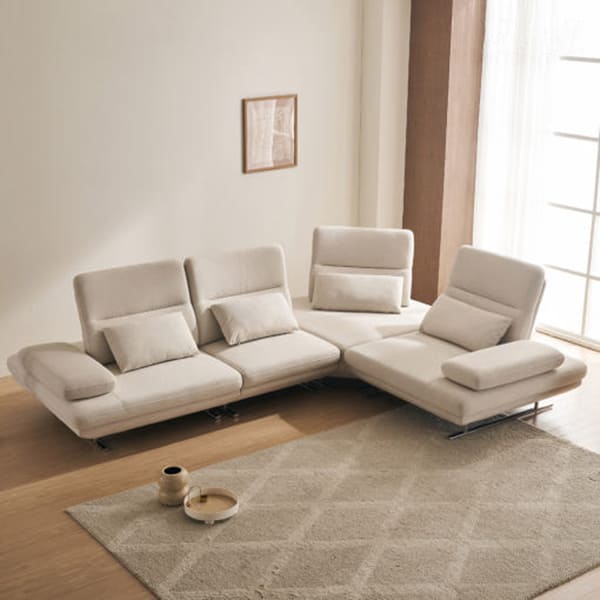 그랑블 코너형 4인 라클라우드 그랑블 스윙 기능성 패브릭 소파 4인용 코너형 (아이보리 or 그레이) (그랑블 코너형 4인) 렌탈 상품 대표 이미지