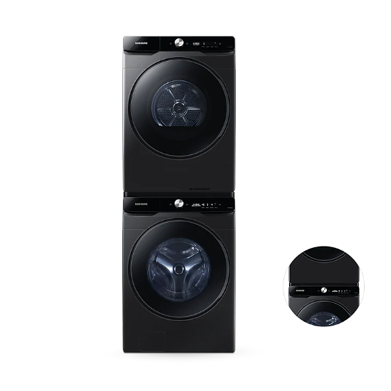 렌탈(소유권이전) 삼성 세탁기+건조기 AI 21kg + 21kg + 상단 설치 키트 (WF21DG6650BV2T) 블랙캐비어 WF21DG6650BV2T 렌탈 상품 대표 이미지