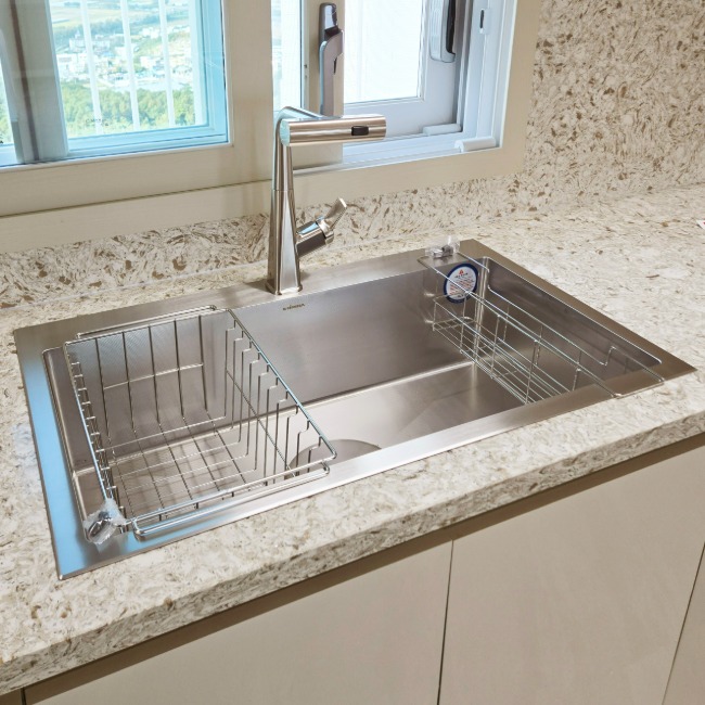 코리나 세레노 850 사각 싱크볼 Sereno 850 (나노코팅) 싱크대 렌탈 상품 이미지