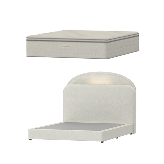 현대렌탈케어 네스트라 매트리스 럭스 Q + 문넷 프레임 퀸 (HQMB50Q40F+HQNA30Q40F) 렌탈 상품 대표 이미지