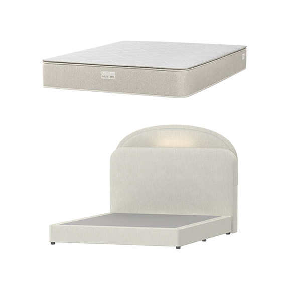 현대렌탈케어 네스트라 매트리스 레스트 + 문넷 프레임 K 킹 (HQMA30K40F+HQNA30K40F) 렌탈 상품 대표 이미지