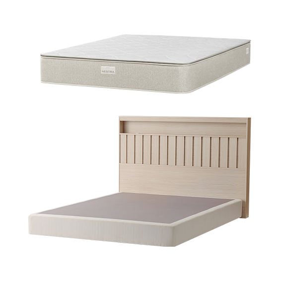 현대렌탈케어 네스트라 매트리스 레스트 + 포레 프레임 SS 슈퍼싱글 (HQMA30S40F+HQNA50S40F) 렌탈 상품 대표 이미지