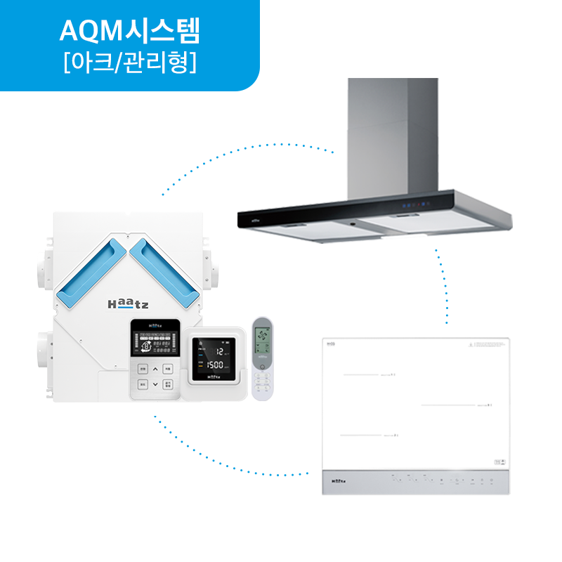 AQM 아크 (관리형) 하츠 환기청정기 시스템 AQM 아크 (방문관리형) 렌탈 상품 이미지
