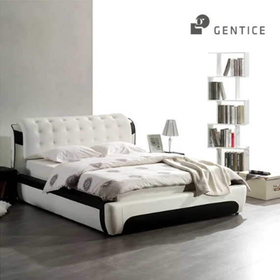 젠티스 침대프레임 멜리사 + 매트리스 R2_Q 화이트&블랙 렌탈 상품 대표 이미지